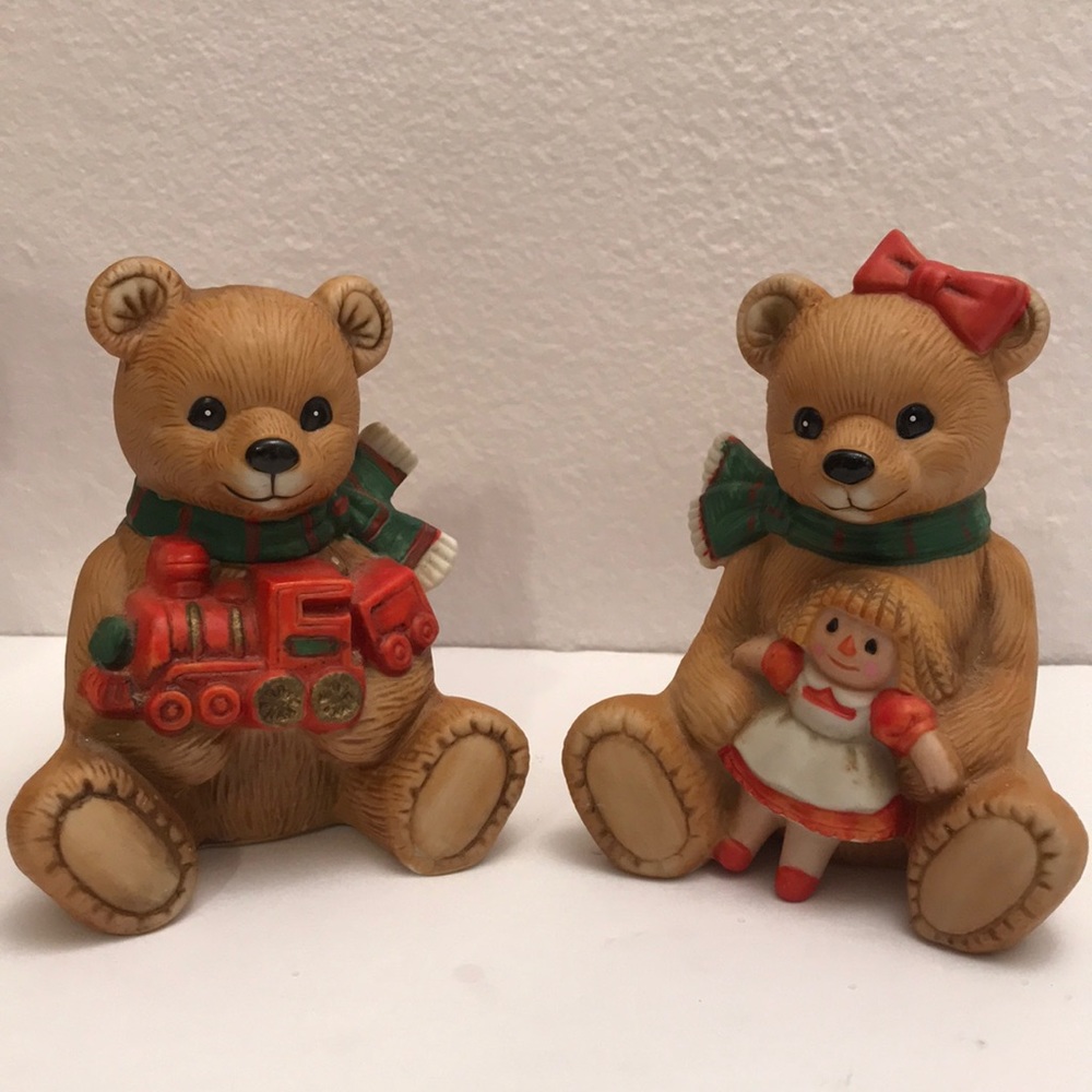Vintage Homeco Boy and Girl Teddy Bears